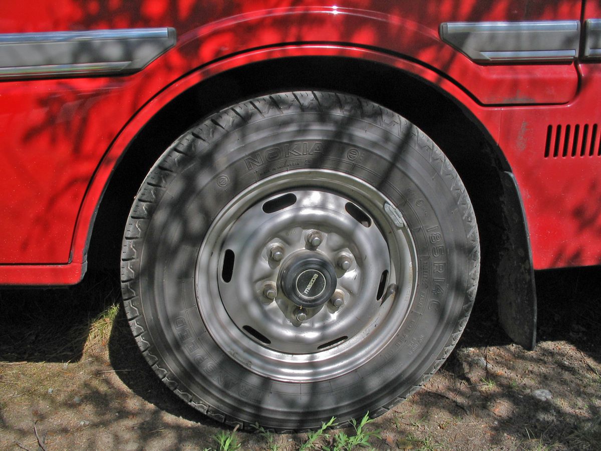 Tyres in active use