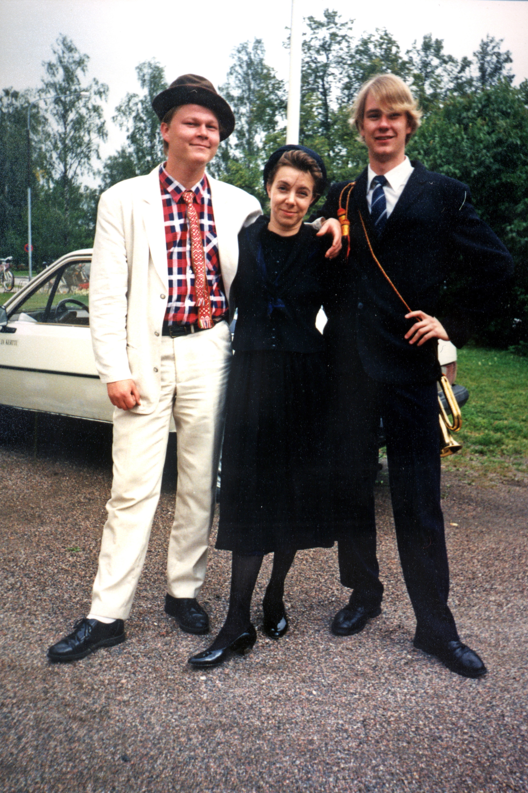 Joni, Annikki ja Tuomas Perinnetorilla