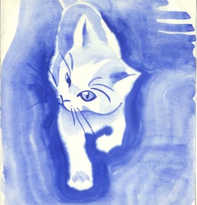 levykannessa katselee